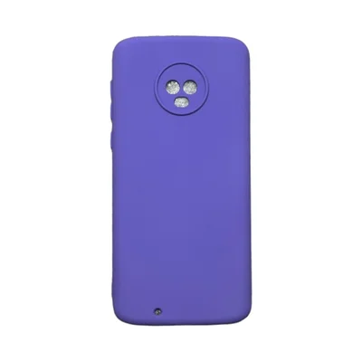 Capa Moto G6 Silicone Aveludada Colorida Capinha Anti Impacto Moto G6:roxo
