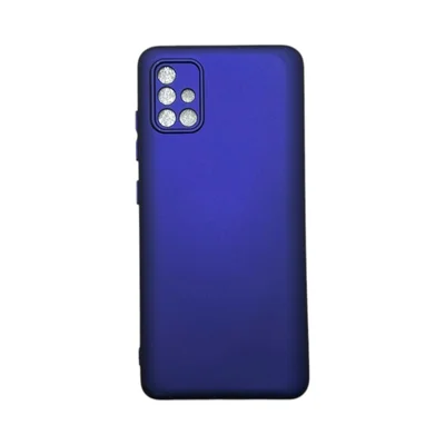 Capa Samsung A51 Silicone Aveludada Protege Câmera Colorida Capinha Anti Impacto A51:violeta
