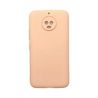 Capa Moto G5s Plus Silicone Aveludada Colorida Capinha Anti Impacto Moto G5s Plus:nude