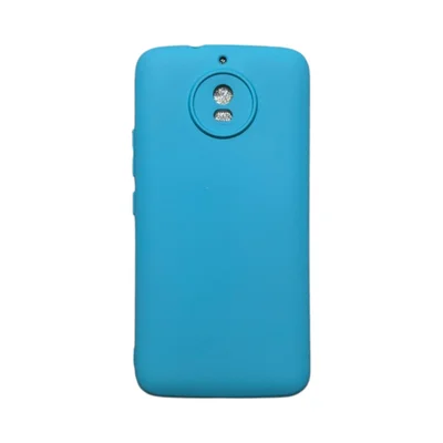 Capa Moto G5s Silicone Aveludada Colorida Capinha Anti Impacto Moto G5s:azul Céu