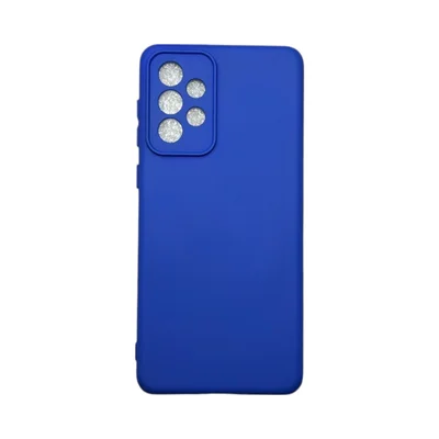 Capa Samsung A73 5g Silicone Aveludada Protege Câmera Colorida Capinha Anti Impacto A73 5g:azul Bic