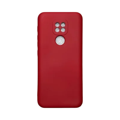 Capa Moto G9/ G9 Play Silicone Aveludada Colorida Protege Câmera Capinha Anti Impacto Moto G9:vermelho