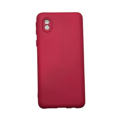 Capa Samsung A01 Core Silicone Aveludada Protege Câmera Colorida Capinha Anti Impacto A01 Core:bordo