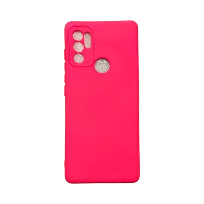 Capa Moto G60s Silicone Aveludada Protege Câmera Colorida Capinha Anti Impacto Moto G60s:rosa Shock