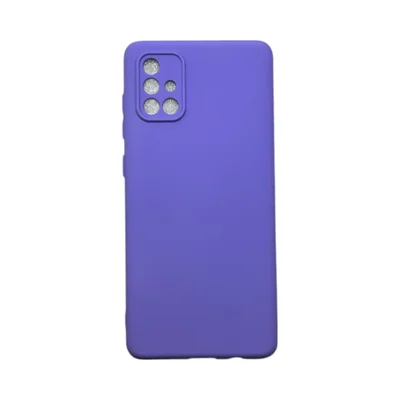 Capa Samsung A71 Silicone Aveludada Protege Câmera Colorida Capinha Anti Impacto A71:roxo