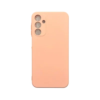 Capa Samsung  A15 Silicone Aveludada Protege Câmera Colorida Capinha Anti Impacto Cor:nude