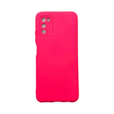 Capa Samsung A02s / A03s Silicone Aveludada Protege Câmera Colorida Capinha Anti Impacto A02s / A03s:rosa Shock