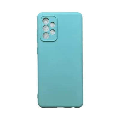 Capa Samsung A72 4g / 5g Silicone Aveludada Protege Câmera Colorida Capinha Anti Impacto A72 4g / 5g:turquesa