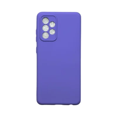 Capa Samsung A52 / A52s  Silicone Aveludada Protege Câmera Colorida Capinha Anti Impacto A52 / A52s:roxo