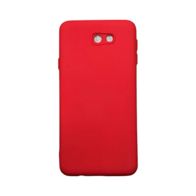 Capa Samsung J7 Prime Silicone Aveludada Protege Câmera Colorida Capinha Anti Impacto J7 Prime:vermelho