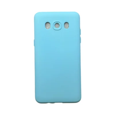 Capa Samsung J5 Metal ( J5 2016 )  Silicone Aveludada Protege Câmera Colorida Capinha Anti Impacto J510:azul Bebê