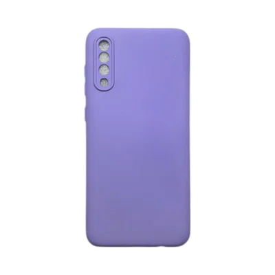 Capa Samsung A70  Silicone Aveludada Protege Câmera Colorida Capinha Anti Impacto A70:roxo