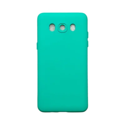 Capa Samsung J5 Metal ( J5 2016 )  Silicone Aveludada Protege Câmera Colorida Capinha Anti Impacto J510:verde Água