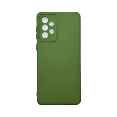 Capa Samsung A73 5g Silicone Aveludada Protege Câmera Colorida Capinha Anti Impacto A73 5g:verde Militar