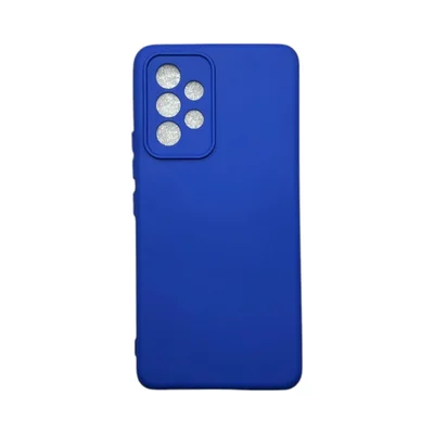 Capa Samsung A53 5g Silicone Aveludada Protege Câmera Colorida Capinha Anti Impacto A53 5g:azul Bic