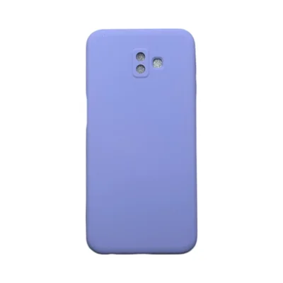 Capa Samsung J6 Plus Silicone Aveludada Protege Câmera Colorida Capinha Anti Impacto J6 Plus:lilás