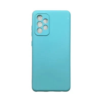 Capa Samsung A52 / A52s  Silicone Aveludada Protege Câmera Colorida Capinha Anti Impacto A52 / A52s:turquesa
