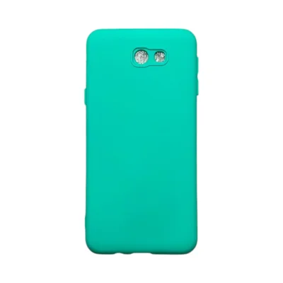 Capa Samsung J5 Prime Silicone Aveludada Protege Câmera Colorida Capinha Anti Impacto J5 Prime:verde Água