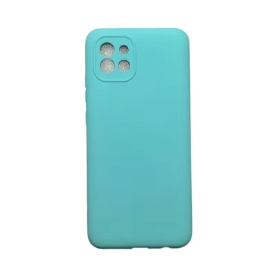Capa Samsung A03 Silicone Aveludada Protege Câmera Colorida Capinha Anti Impacto A03:turquesa