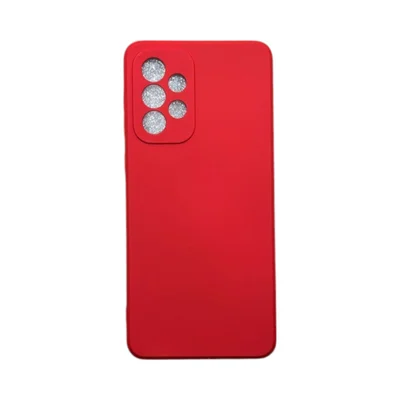 Capa Samsung A33 5g Silicone Aveludada Protege Câmera Colorida Capinha Anti Impacto A33:vermelho