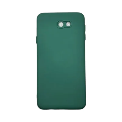 Capa Samsung J7 Prime Silicone Aveludada Protege Câmera Colorida Capinha Anti Impacto J7 Prime:verde Escuro