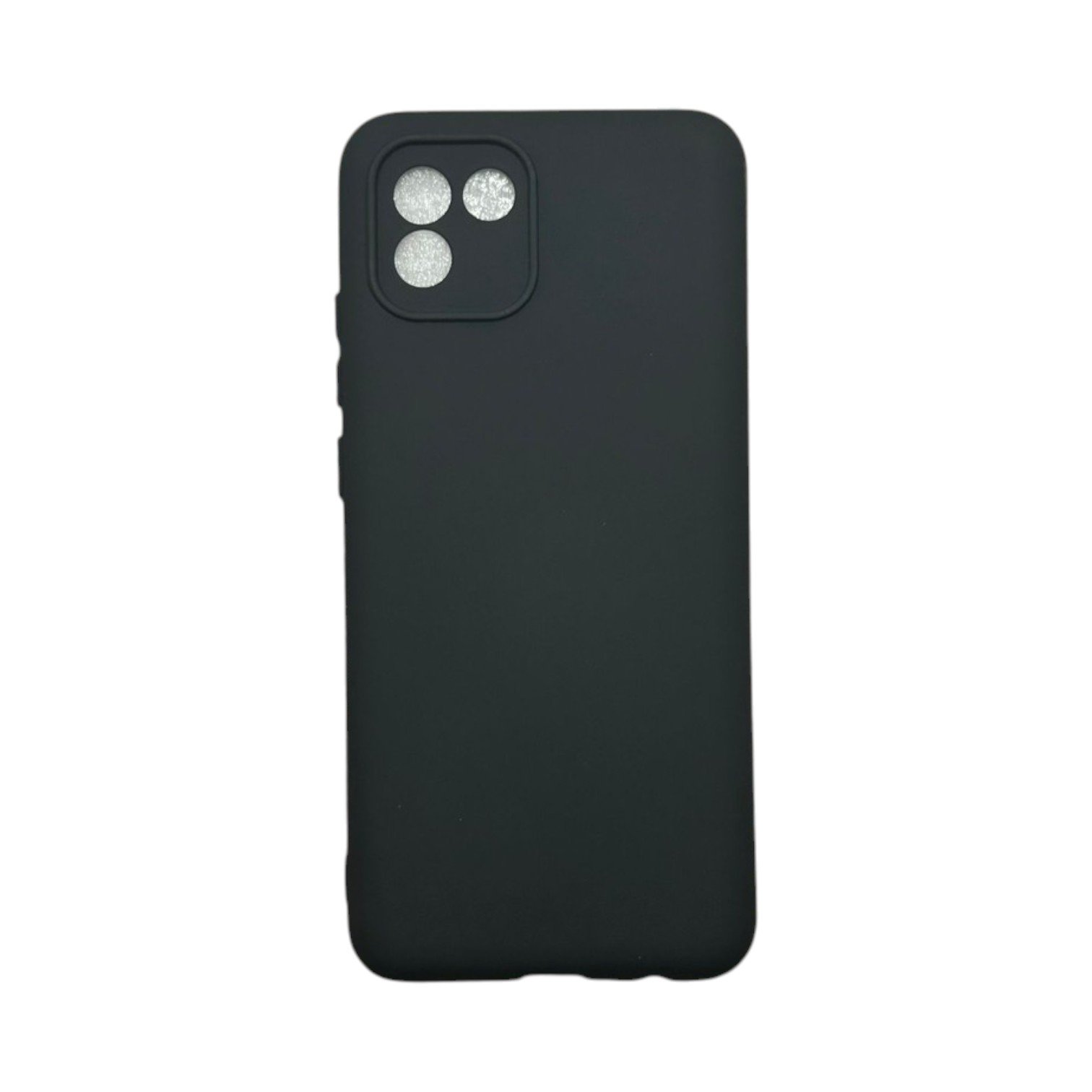 Capa Samsung A03 Silicone Aveludada Protege Câmera Colorida Capinha Anti Impacto A03:preto