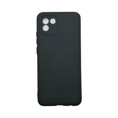 Capa Samsung A03 Silicone Aveludada Protege Câmera Colorida Capinha Anti Impacto A03:preto