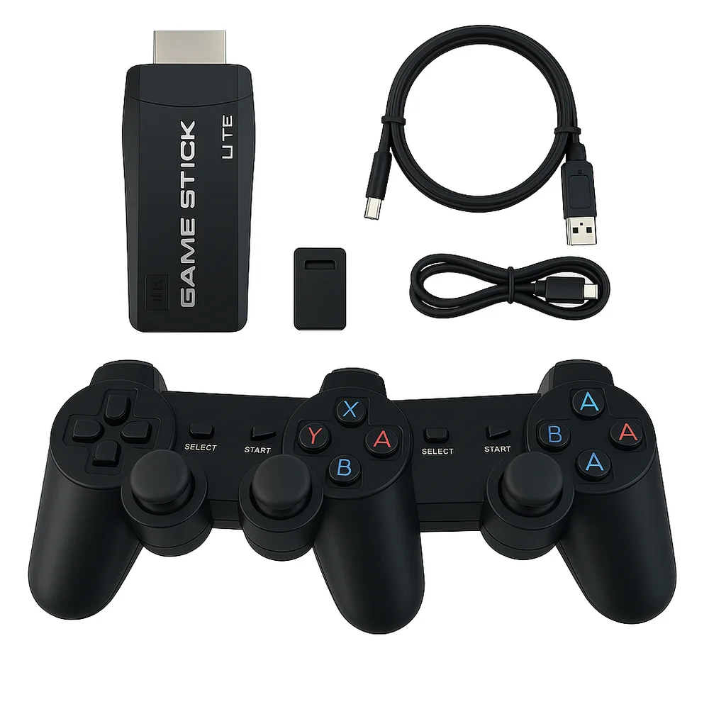 Imagem 2 de 5 do produto Console Retrô HDMI com 2 Controles e 20.000 Jogos Inclusos