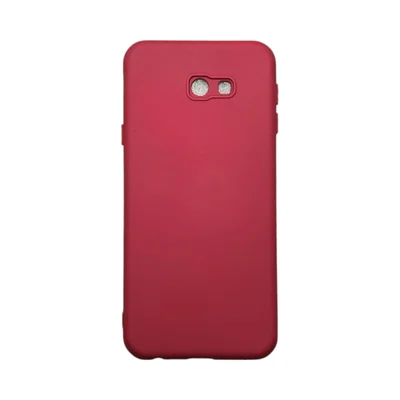 Capa Samsung J4 Plus / J4 Core Silicone Aveludada Protege Câmera Colorida Capinha Anti Impacto J4 Plus / Core:bordo