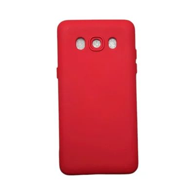 Capa Samsung J5 Metal ( J5 2016 )  Silicone Aveludada Protege Câmera Colorida Capinha Anti Impacto J510:vermelho