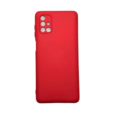 Capa Samsung M51 Silicone Aveludada Protege Câmera Colorida Capinha Anti Impacto M51:vermelho