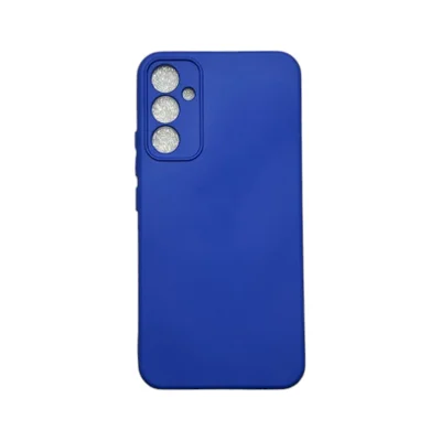Capa Samsung A34 Silicone Aveludada Protege Câmera Colorida Capinha Anti Impacto Cor:azul Bic