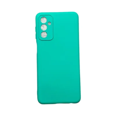 Capa Samsung M23 Silicone Aveludada Protege Câmera Colorida Capinha Anti Impacto M23:verde Água