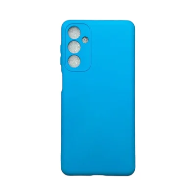 Capa Samsung M54 5g Silicone Aveludada Protege Câmera Colorida Capinha Anti Impacto M54 5g:azul Céu