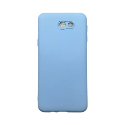Capa Samsung J5 Prime Silicone Aveludada Protege Câmera Colorida Capinha Anti Impacto J5 Prime:azul Bebê