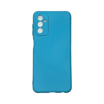 Capa Samsung M13 4g Silicone Aveludada Protege Câmera Colorida Capinha Anti Impacto M13:azul Céu
