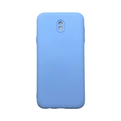 Capa Samsung J7 Pro Silicone Aveludada Protege Câmera Colorida Capinha Anti Impacto J7 Pro:azul Bebê