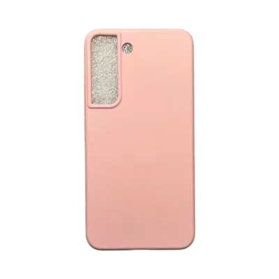 Capa Samsung S22 Silicone Aveludada Colorida Case Capinha Anti Impacto S22:rosa Bebê (aberto)