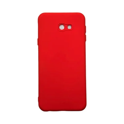 Capa Samsung J4 Plus / J4 Core Silicone Aveludada Protege Câmera Colorida Capinha Anti Impacto J4 Plus / Core:vermelho