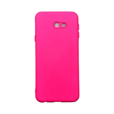 Capa Samsung J4 Plus / J4 Core Silicone Aveludada Protege Câmera Colorida Capinha Anti Impacto J4 Plus / Core:pink