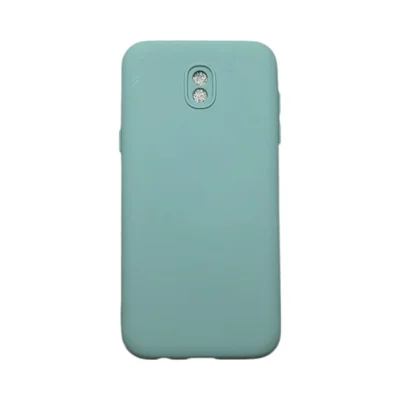 Capa Samsung J5 Pro Silicone Aveludada Protege Câmera Colorida Capinha Anti Impacto J5 Pro:cinza Claro