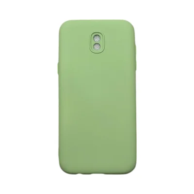 Capa Samsung J5 Pro Silicone Aveludada Protege Câmera Colorida Capinha Anti Impacto J5 Pro:verde Bebê