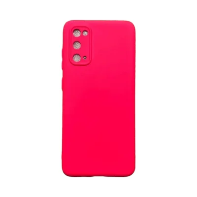 Capa Samsung S20 Silicone Aveludada Protege Câmera Colorida Capinha Anti Impacto S20:rosa Shock