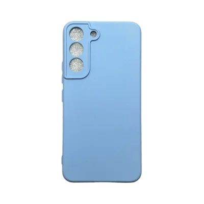 Capa Samsung S22 Silicone Aveludada Colorida Case Capinha Anti Impacto S22:azul Bebê