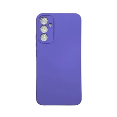 Capa Samsung A24 Silicone Aveludada Protege Câmera Colorida Capinha Anti Impacto Cor:roxo