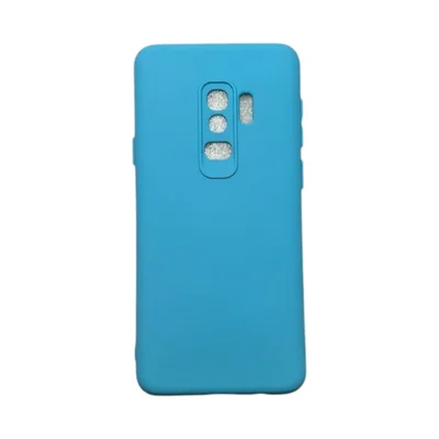 Capa Samsung S9 Plus Silicone Aveludada Protege Câmera Colorida Capinha Anti Impacto S9 Plus:azul Céu