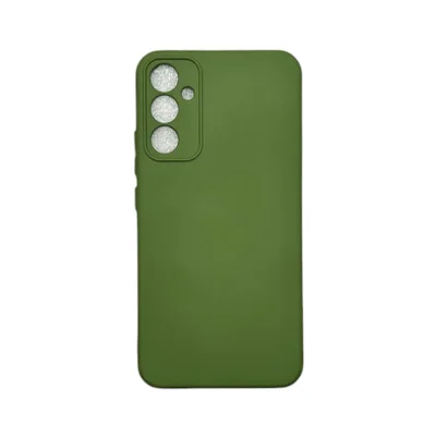 Capa Samsung A34 Silicone Aveludada Protege Câmera Colorida Capinha Anti Impacto Cor:verde Militar