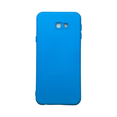 Capa Samsung J4 Plus / J4 Core Silicone Aveludada Protege Câmera Colorida Capinha Anti Impacto J4 Plus / Core:azul Pisci