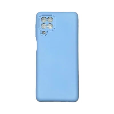 Capa Samsung M62 Silicone Aveludada Protege Câmera Colorida Capinha Anti Impacto M62:azul Bebê