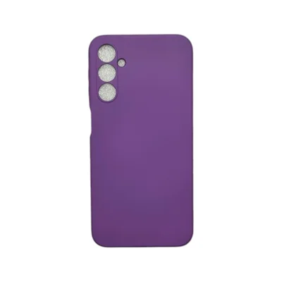 Capa Samsung A24 Silicone Aveludada Protege Câmera Colorida Capinha Anti Impacto Cor:roxo Escuro